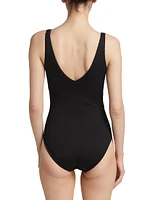 Piqué Shaping One-Piece Swimsuit