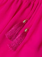 Amalia Lace-Trimmed Caftan Cover-Up