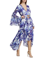 Mendes Floral Geogrette Maxi Dress