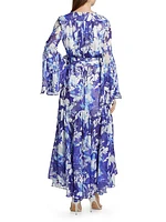 Mendes Floral Geogrette Maxi Dress