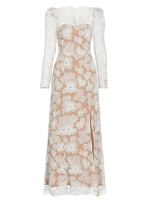 The New Bride Darcy Embellished Mesh Gown
