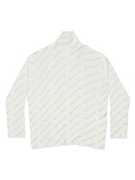 Mini All Over Logo Turtle Neck T-Shirt