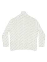 Mini All Over Logo Turtle Neck T-Shirt