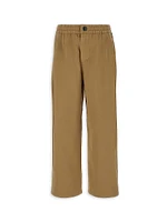 Little Boy's & Logo Straight-Leg Pants