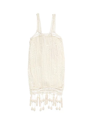 Little Girl's & Crochet Raffia Dress