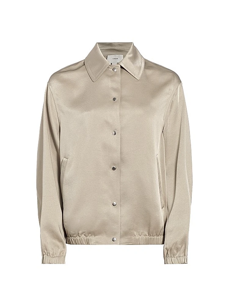 Satin Bomber Jacket