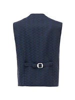 Little Boy's & Boy's Geometric Vest & Bow-Tie