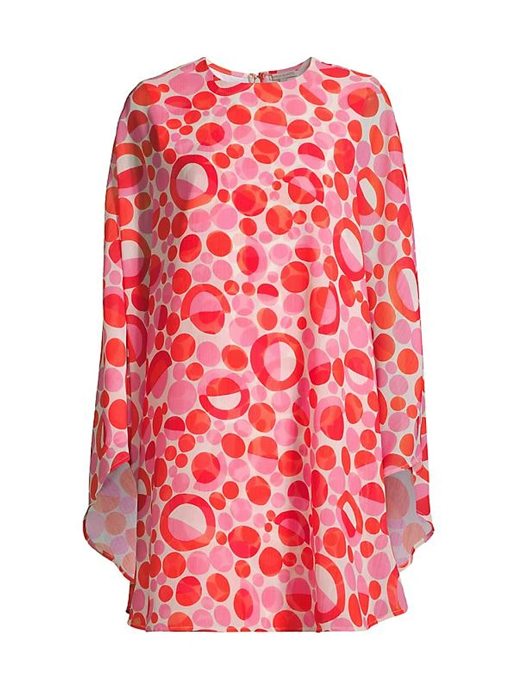 Bree Chiffon Prosecco Dot Minidress