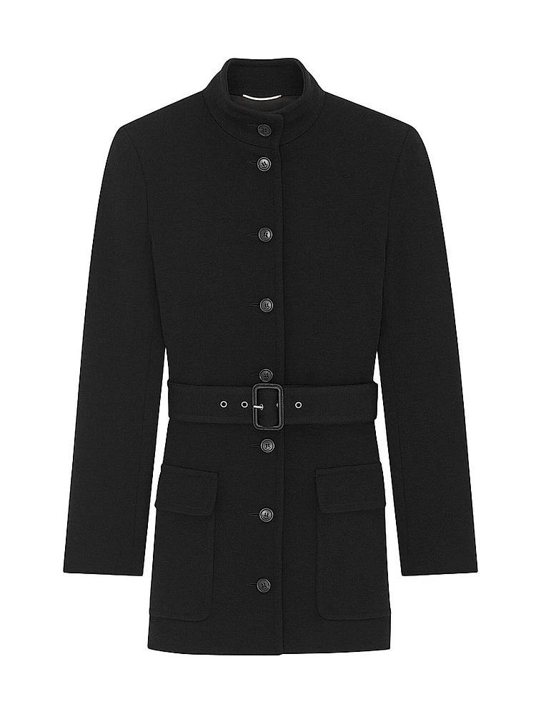 Tunic Jacket Wool-Blend Jersey