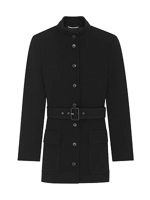 Tunic Jacket Wool-Blend Jersey