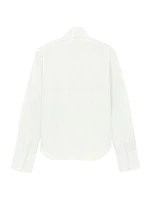Pleated Shirt Cotton Poplin