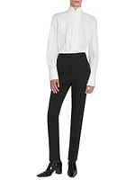 Pleated Shirt Cotton Poplin