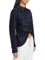 Hardin Gathered Cotton Shirt