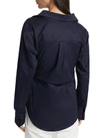 Hardin Gathered Cotton Shirt
