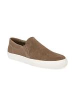 Fletcher Perforated Suede Slip-On Sneakers