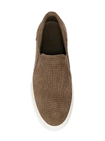Fletcher Perforated Suede Slip-On Sneakers