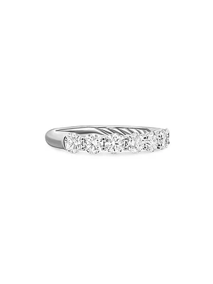 DY Eden Partway Band Ring in Platinum