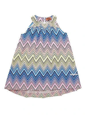 Little Girl's & Girl's Chevron Halter Dress