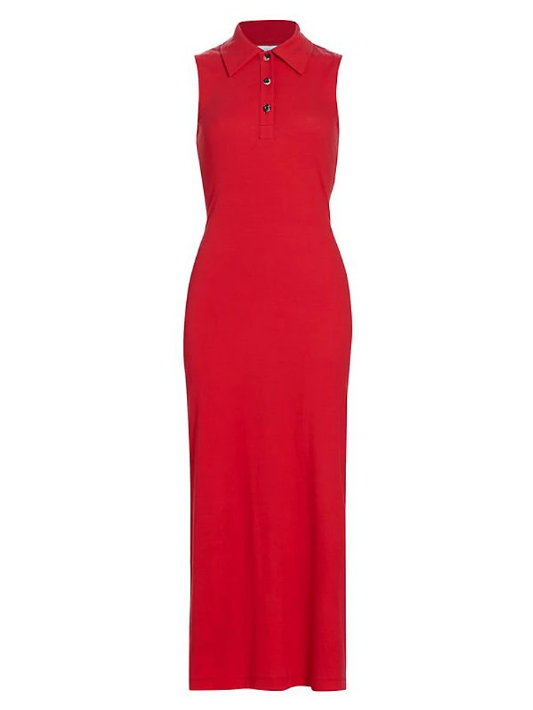 Sleeveless Polo Dress