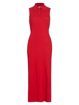 Sleeveless Polo Dress