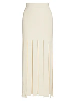 Slash Panel Knit Skirt