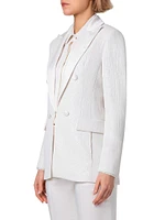 Lucia Sequin Tuxedo Jacket