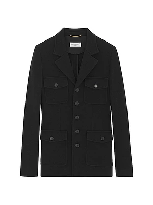 Saharienne Jacket Wool Jersey