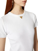 Ribbed Cotton T-Shirt