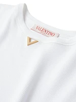 Ribbed Cotton T-Shirt