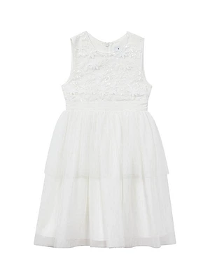 Little Girl's & Girl's Rocha Embellished Floral Dress