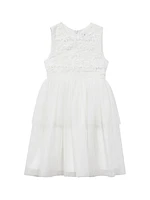 Little Girl's & Girl's Rocha Embellished Floral Dress