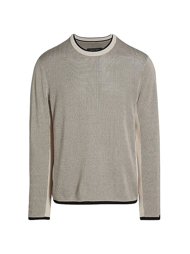 Harvey Cotton-Blend Crewneck Sweater