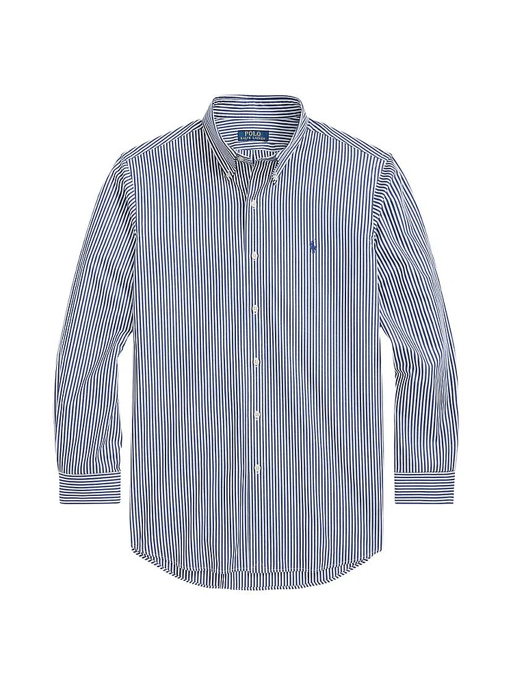 Striped Button-Down Shirt