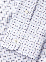Checked Cotton Button-Down Shirt