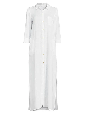 Natalie Maxi Cover-Up Shirtdress