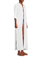 Natalie Maxi Cover-Up Shirtdress