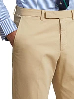 Flat-Front Chino Trousers