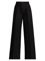 Heavy Cotton Wide-Leg Pants