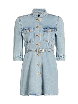 Mackenzie Belted Denim Minidress