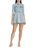 Mackenzie Belted Denim Minidress