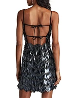 Sequined Fringe Minidress