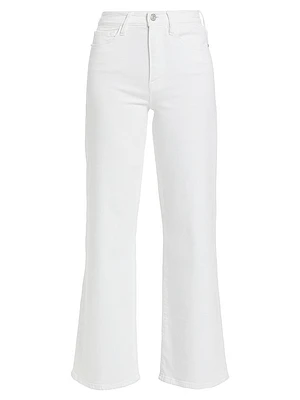 Le Slim Palazzo Mid-Rise Stretch Flare Jeans