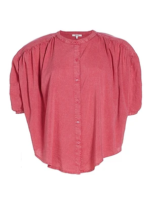 Fiorella Button-Front Blouse