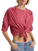 Fiorella Button-Front Blouse