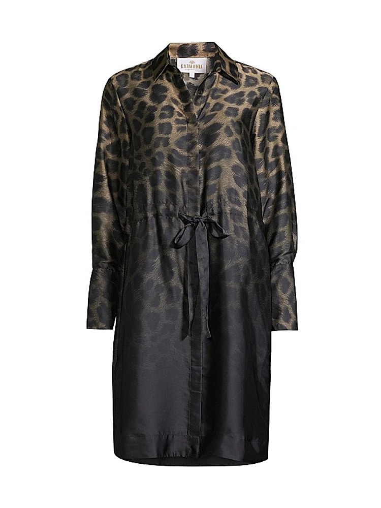 Nakita Satin Drawstring Dress