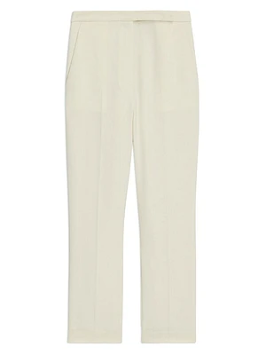 Slim High-Rise Crop Pants