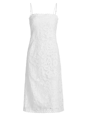 Lovina Embroidered Cotton Midi-Dress