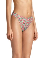 Floral Low-Rise Bikini Bottom