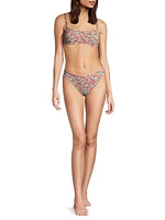 Floral Low-Rise Bikini Bottom
