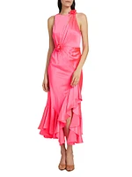 Cates Asymmetric Silk Dress